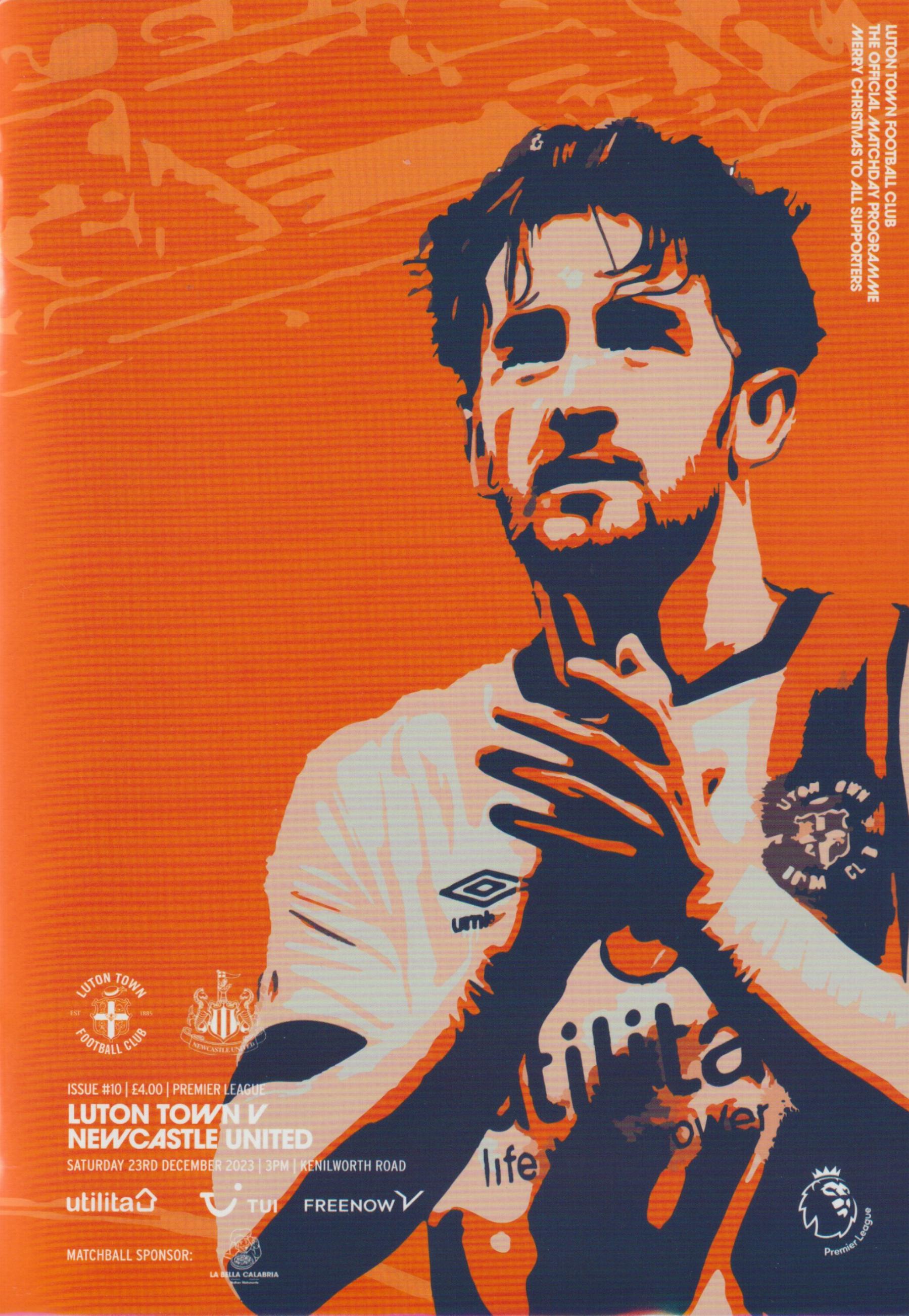 LUTON TOWN v NEWCASTLE UNITED 2023/24